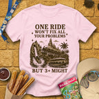 Fix Your Problems [MidCen] T-Shirt for Theme Park Fans (Light Pink)