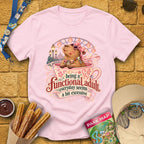 Functional Adult [Cutesy] T-Shirt for Theme Park Fans (Light Pink)