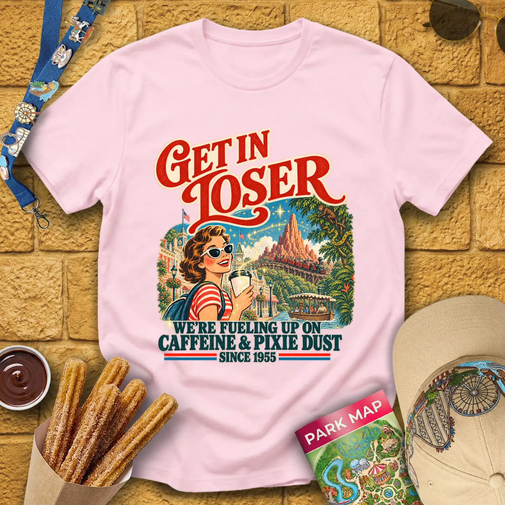 Get In Loser Caffeine&Pixie [Poster] T-Shirt