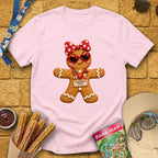 Gingerbread Lady [Impasto] T-Shirt for Theme Park Fans (Light Pink)