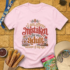Mistaken For Adult [Boho] T-Shirt for Theme Park Fans (Light Pink)