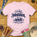 Mistaken For Adult [Victorian] T-Shirt for Theme Park Fans (Light Pink)