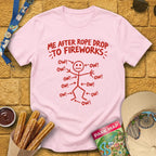OW! Me After... [Sketch] T-Shirt for Theme Park Fans (Light Pink)