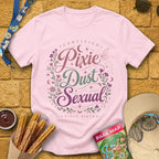 Pixie Dust S... [Artsy] T-Shirt for Theme Park Fans (Light Pink)