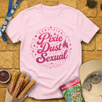 Pixie Dust S... [Badge] T-Shirt for Theme Park Fans (Light Pink)