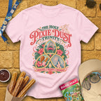 Pixie Dust Trinity [Artsy] T-Shirt for Theme Park Fans (Light Pink)