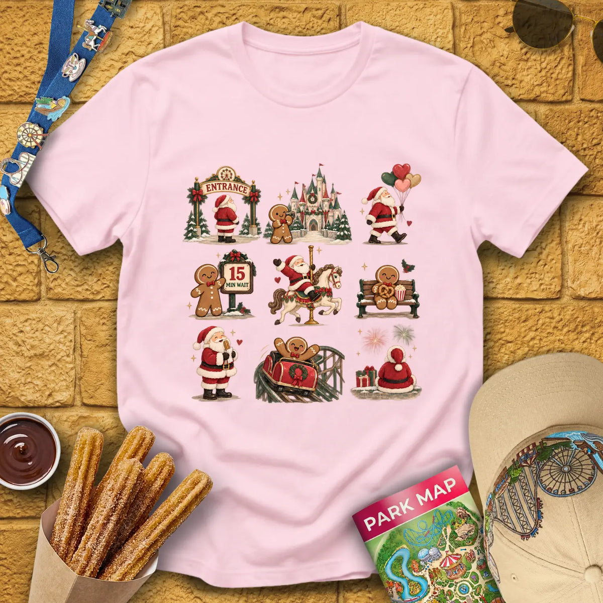 Reindeer's Life [Cinematic] T-Shirt for Theme Park Fans (Light Pink)