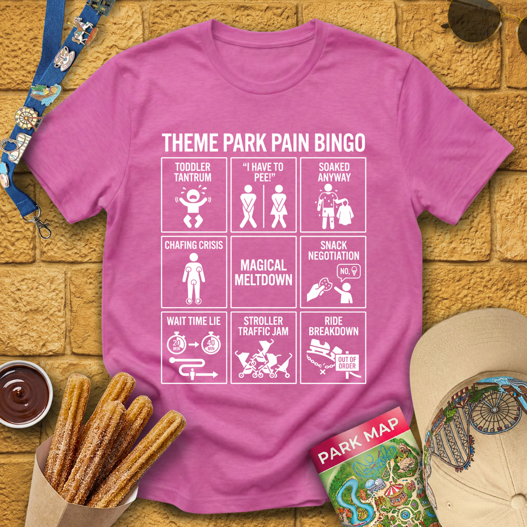 Theme Park Bingo [Sleek] T-Shirt