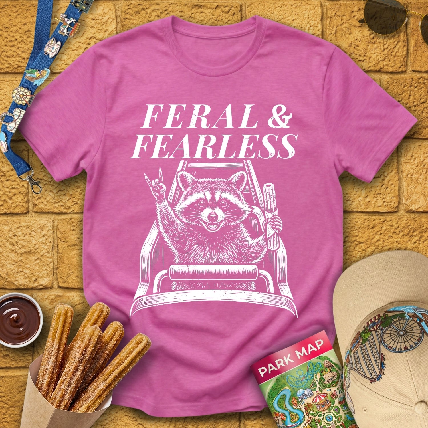 Feral&Fearless [Woodcut] T-Shirt