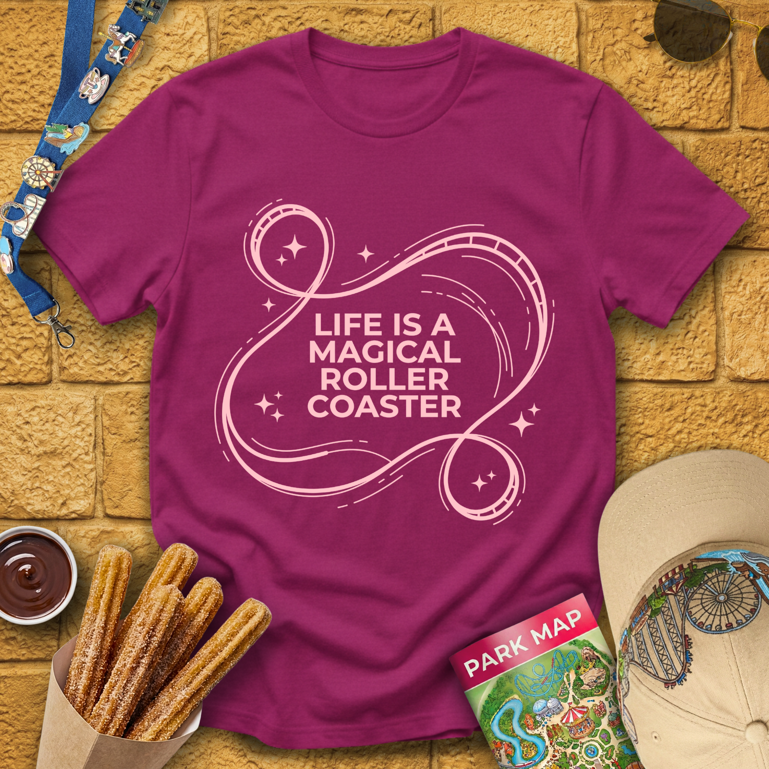 Life Roller Coaster [Sleek] T-Shirt