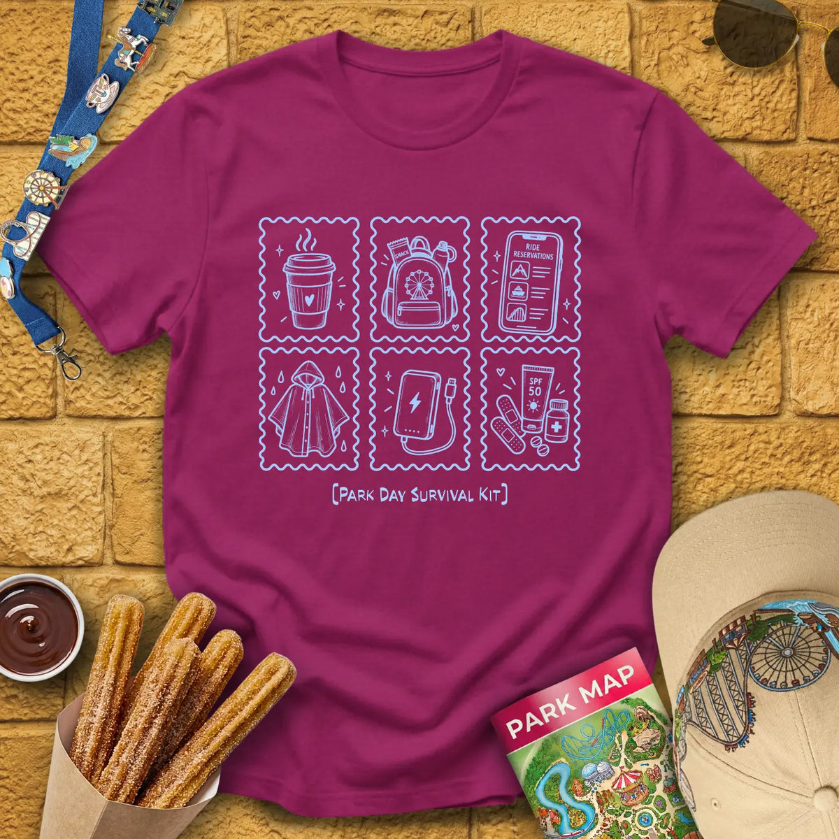 Park Survival Kit [Doodle] T-Shirt