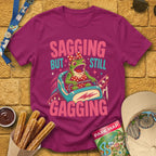 Sagging But Gagging [RetroPop] T-Shirt for Theme Park Fans (Antique Heliconia)