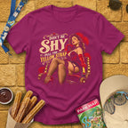 Shy Yellow Strap [Cinematic] T-Shirt for Theme Park Fans (Antique Heliconia)