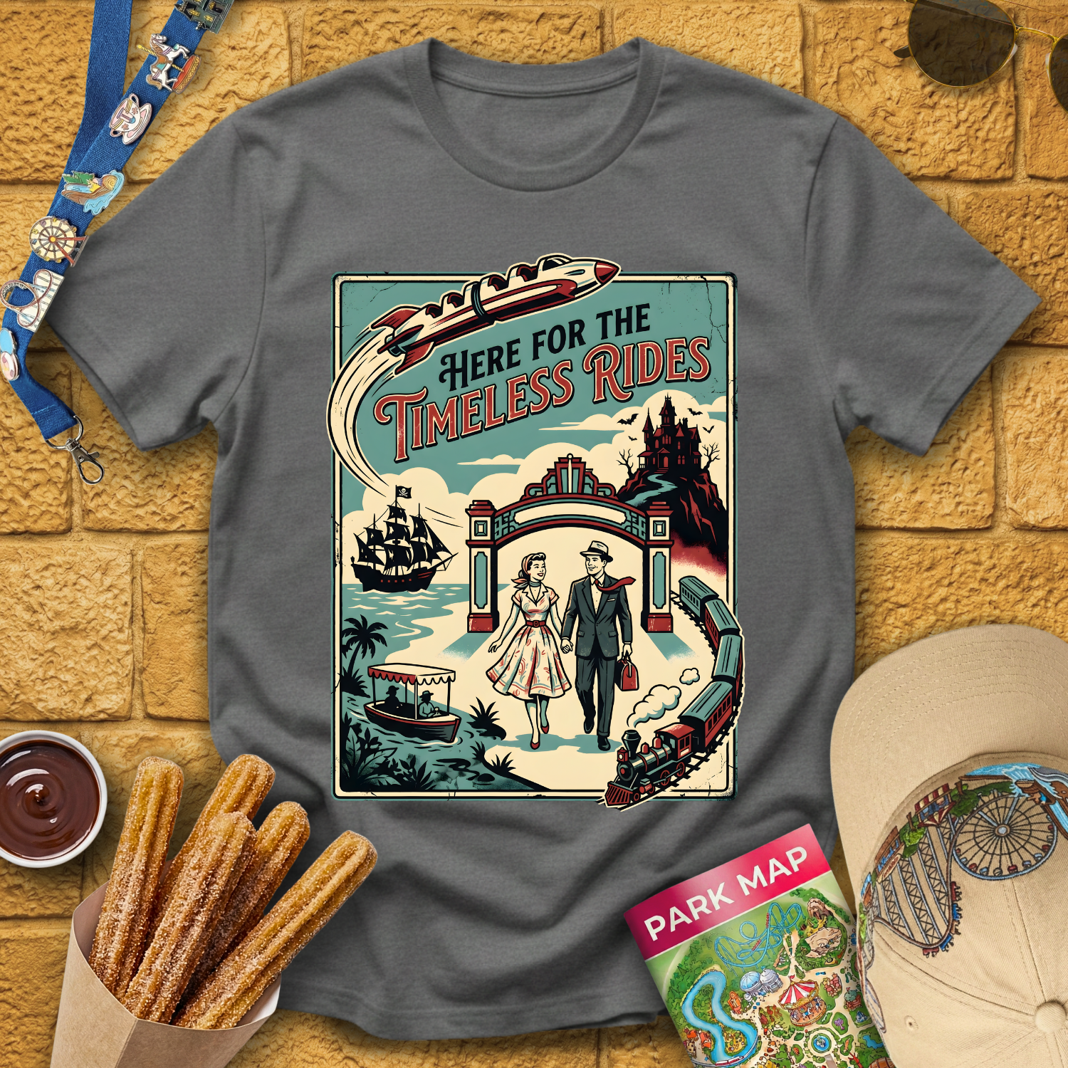 Timeless Rides [50sPoster] T-Shirt
