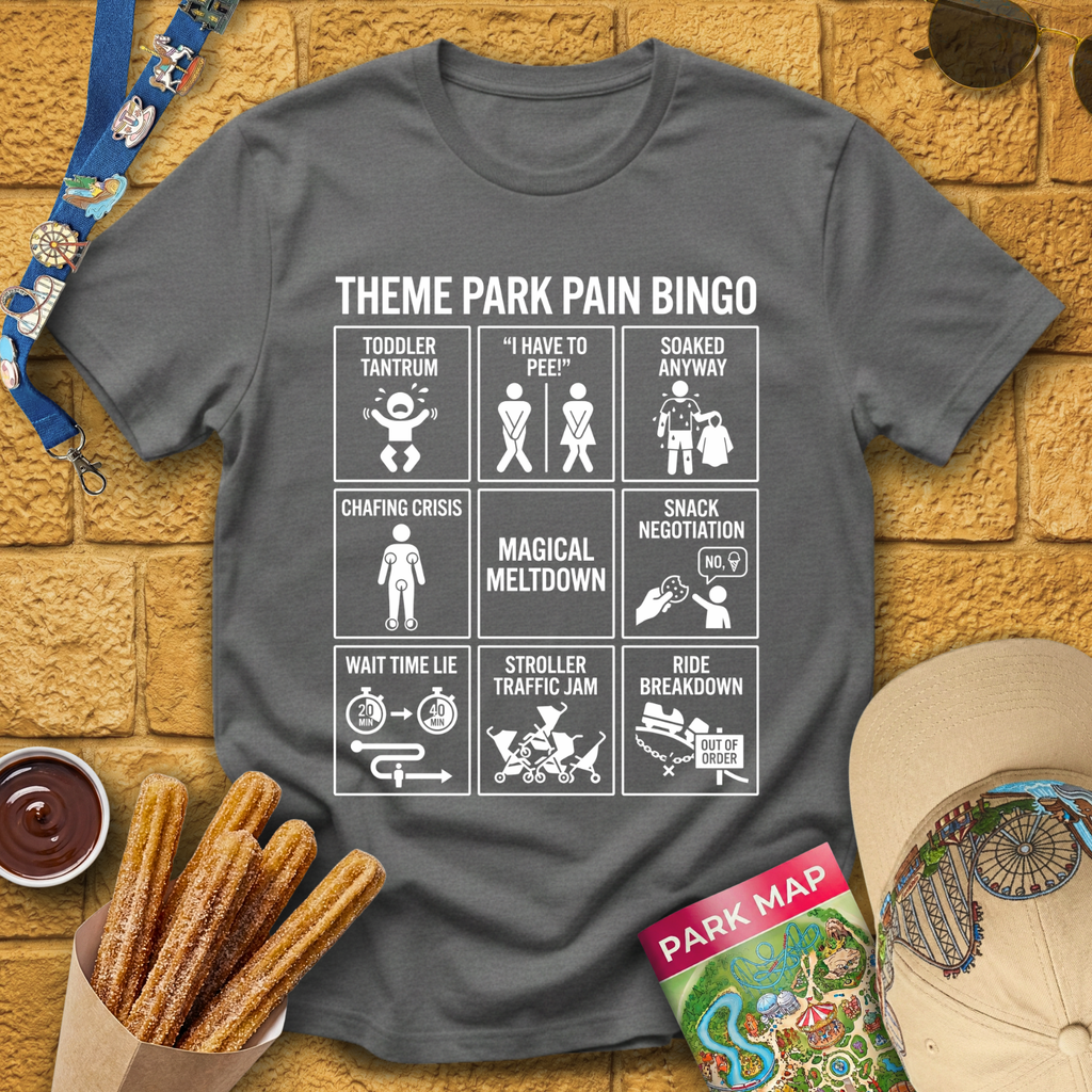 Theme Park Bingo [Sleek] T-Shirt