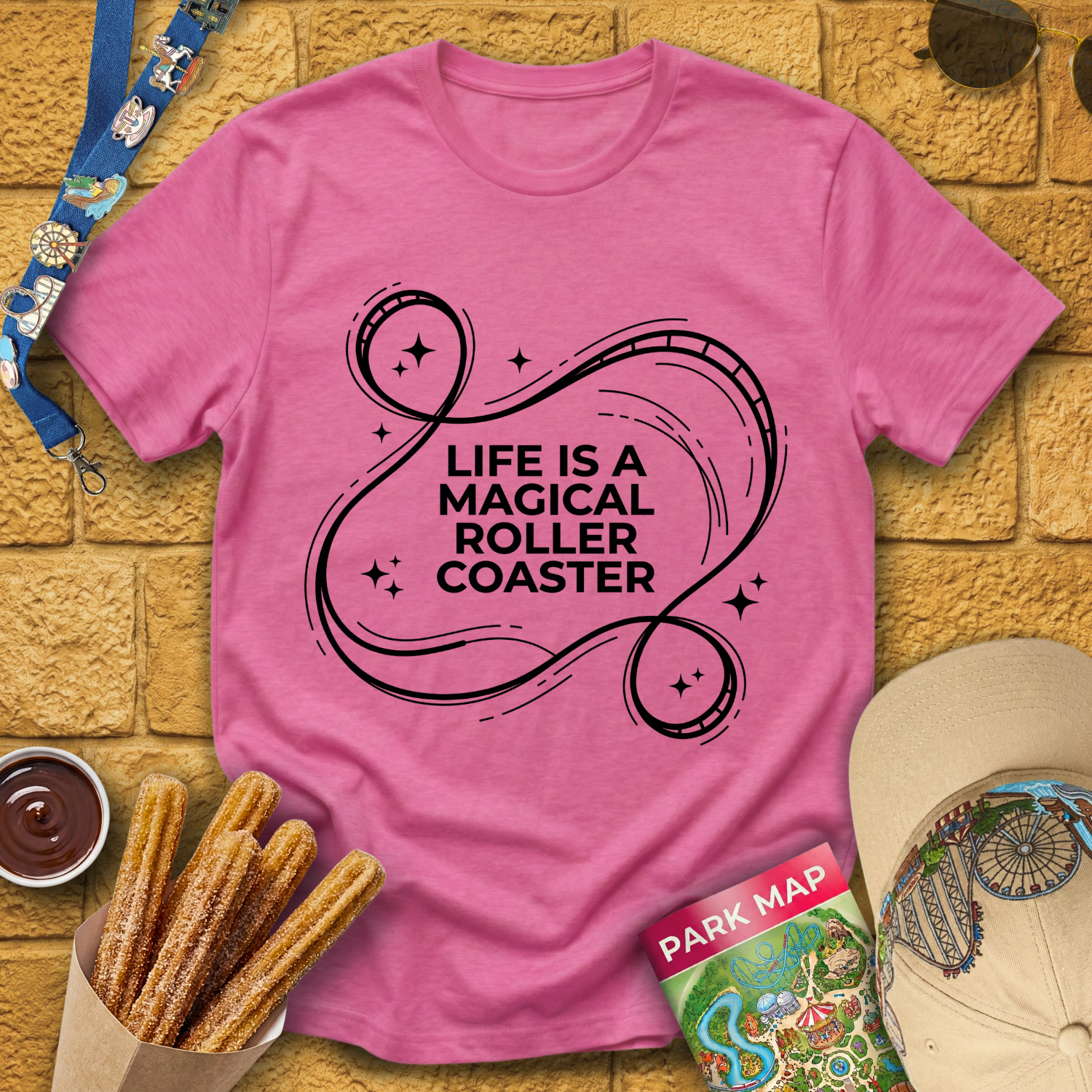 Life Roller Coaster [Sleek] T-Shirt