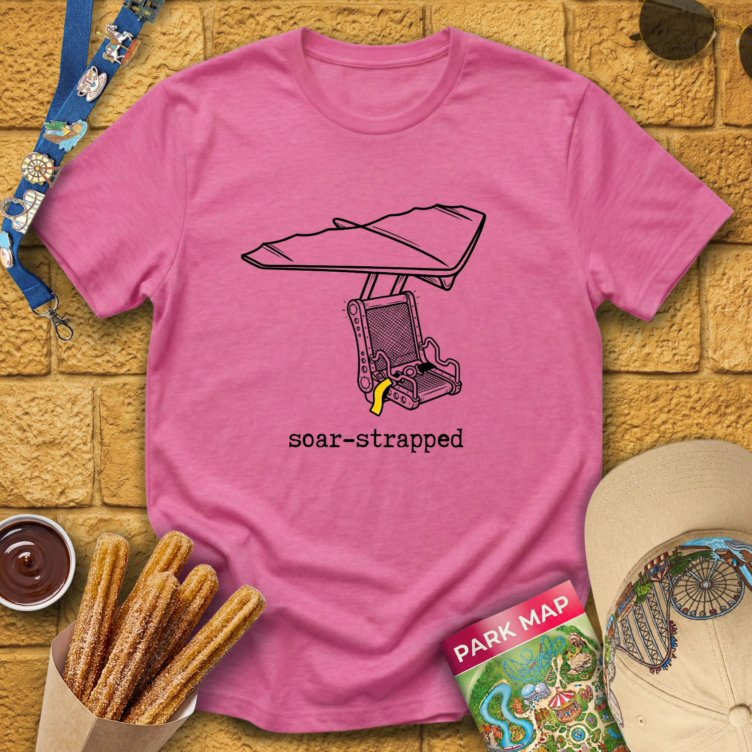 Soar-Strapped [LineArt] T-Shirt