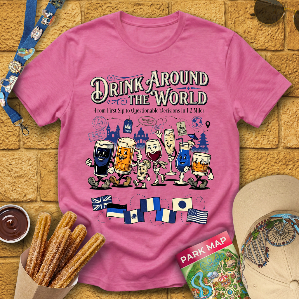Drinking Around The World [Cartoon] T-Shirt