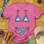 Bikini [Distressed] T-Shirt for Theme Park Fans (Heather Heliconia)