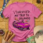 Survived Orlando Trip [VecComic] T-Shirt for Theme Park Fans (Heather Heliconia)