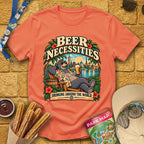 Beer Necessities [Comic] T-Shirt for Theme Park Fans (Heather Orange)
