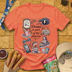 Drama Process [ArtComic] T-Shirt for Theme Park Fans (Heather Orange)