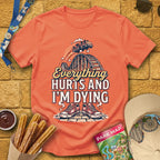 Everything Hurts [RetroBold] T-Shirt for Theme Park Fans (Heather Orange)