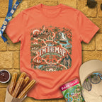 I'm The Map [Boho] T-Shirt for Theme Park Fans (Heather Orange)