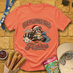 Overstimulated By Xmas [50s] T-Shirt for Theme Park Fans (Heather Orange)