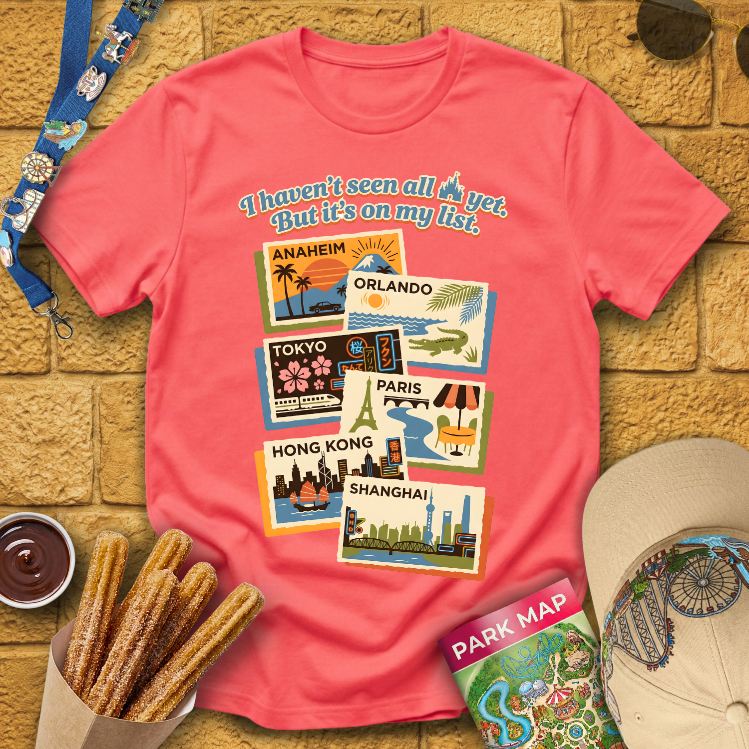 Castles On My List [Postcards] T-Shirt