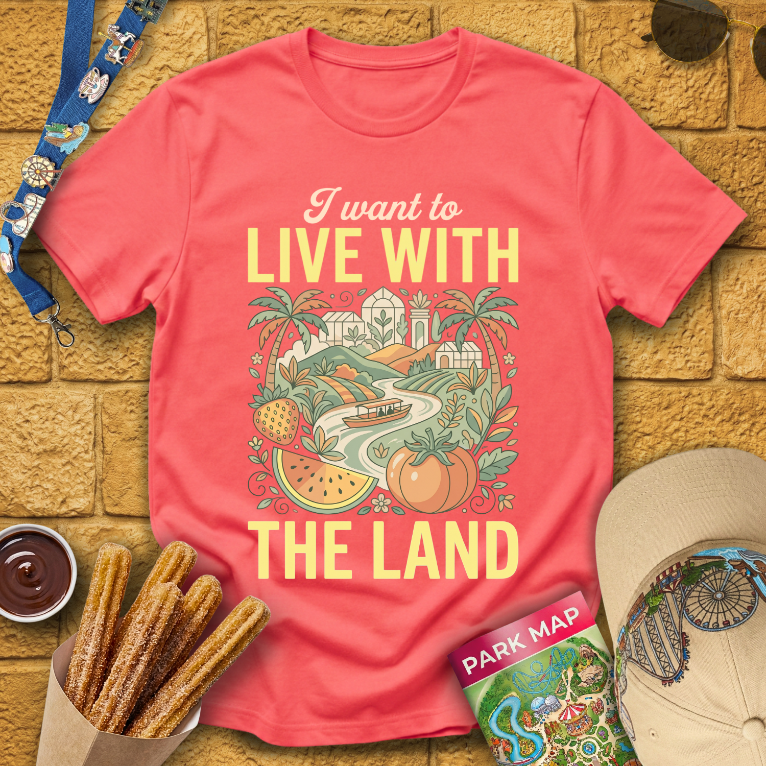 Live With The Land [Boho] T-Shirt
