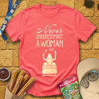 Never Underestimate [Elite] T-Shirt for Theme Park Fans (Coral Silk)
