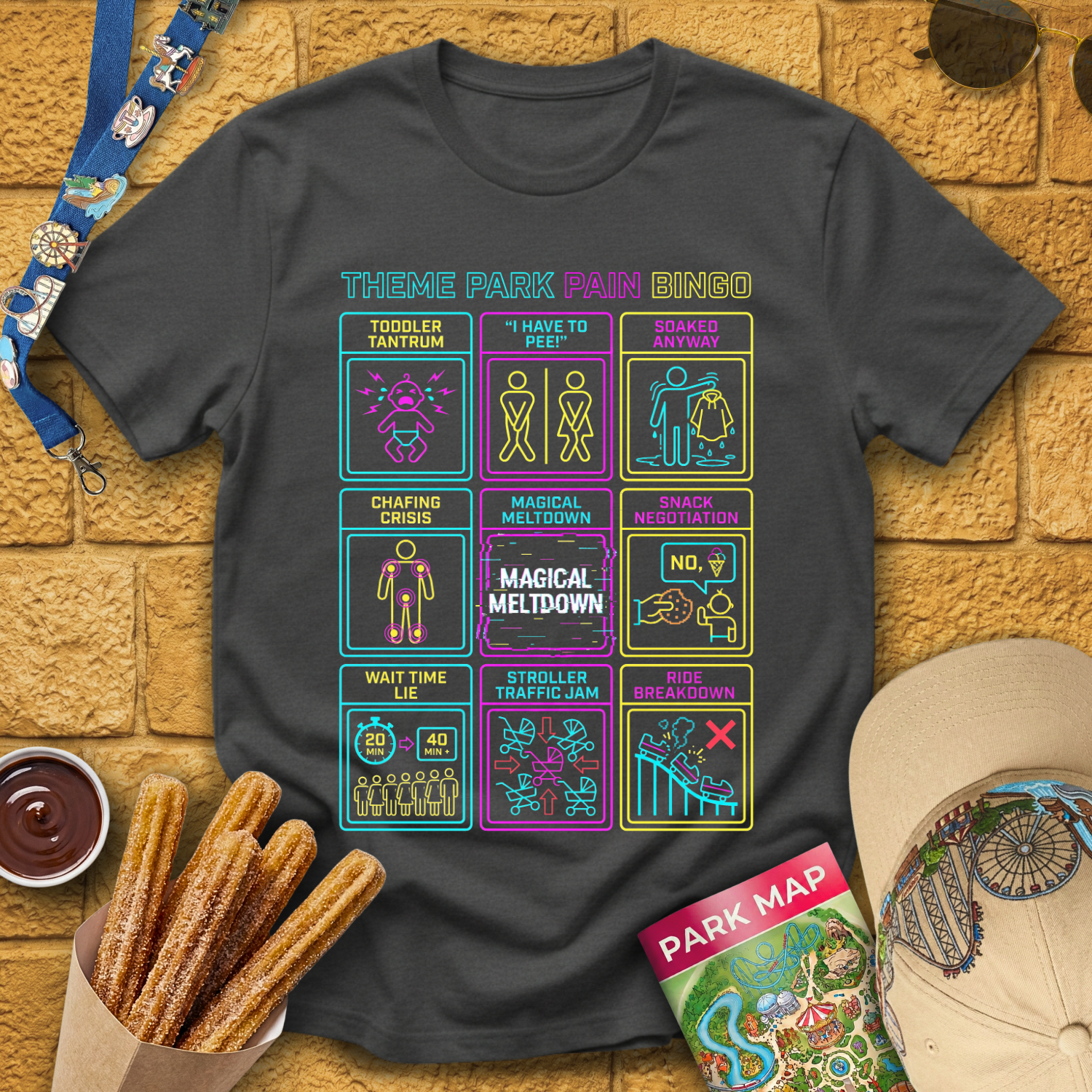 Theme Park Bingo [Arcade] T-Shirt
