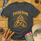 Theme Park Trinity [Golden] T-Shirt for Theme Park Fans (Dark Heather)