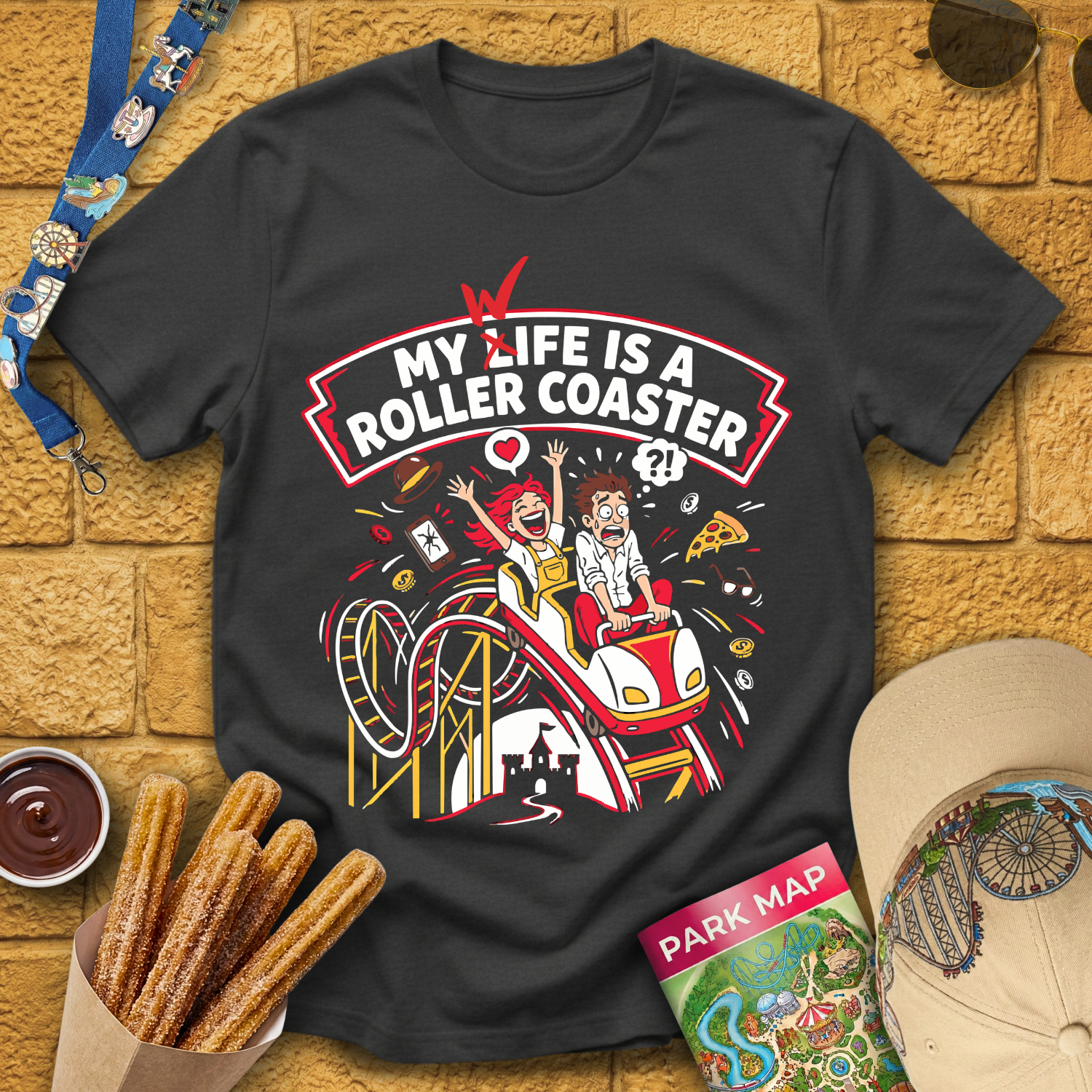 Wife Roller Coaster [Comic] T-Shirt