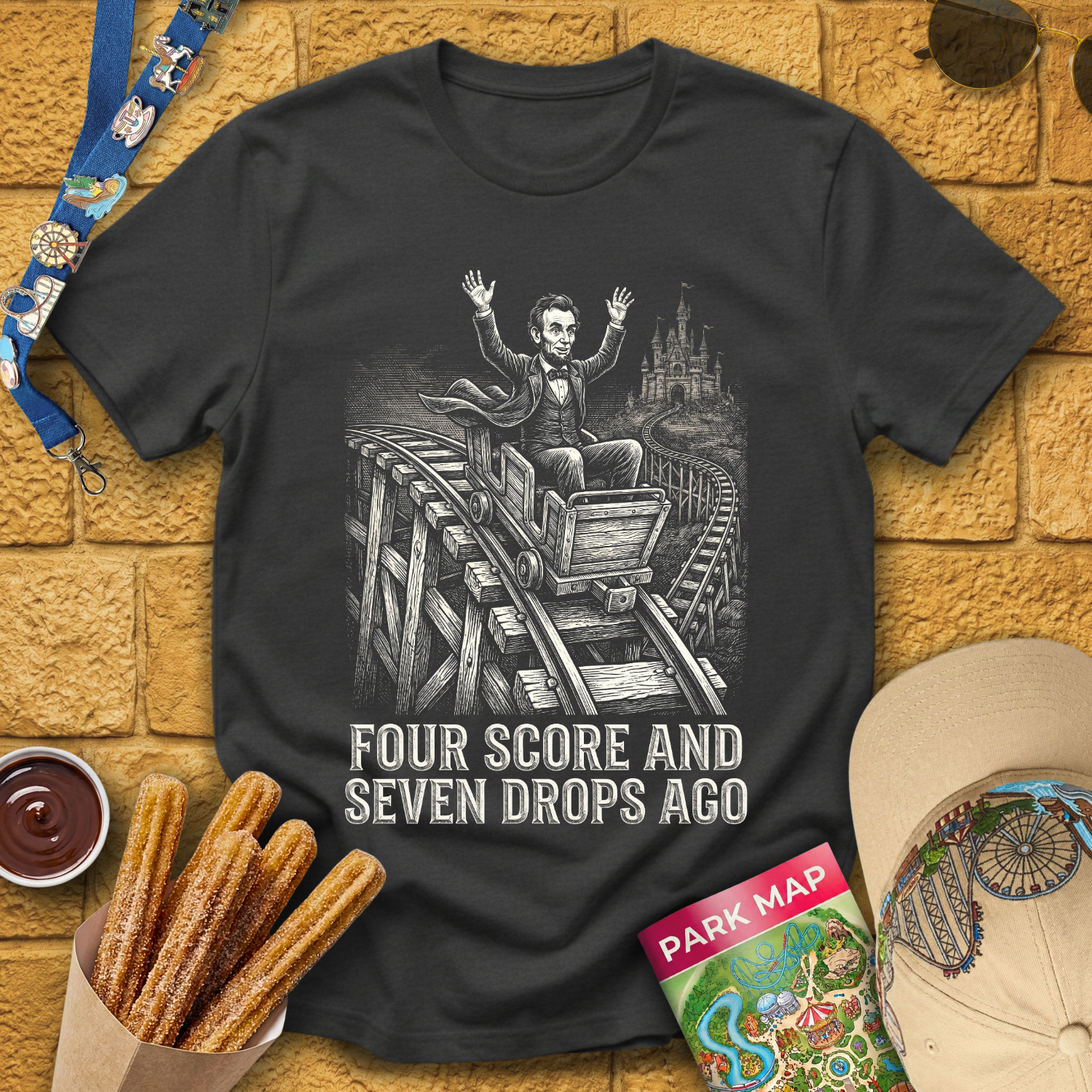 Seven Drops Ago [Woodcut] T-Shirt