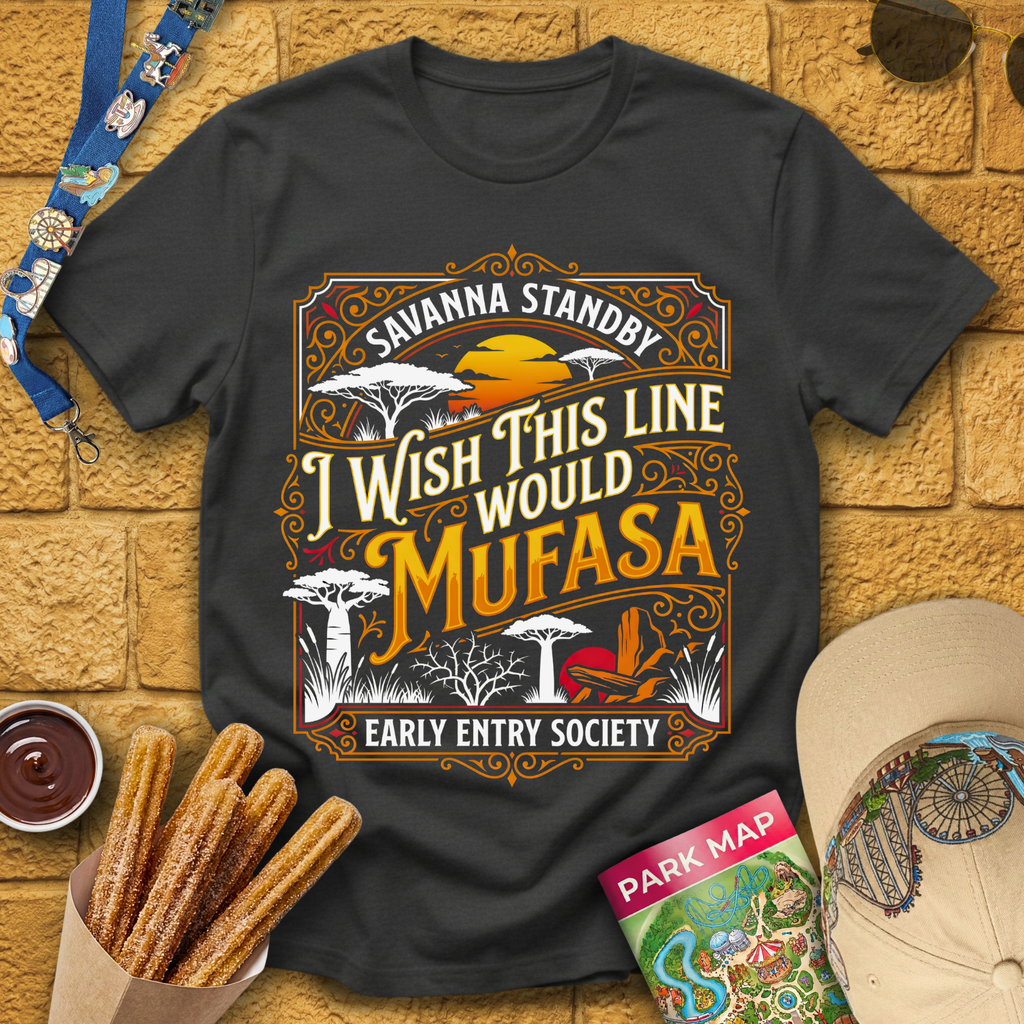 I Wish Line Would Mufasa [C-Victorian] T-Shirt