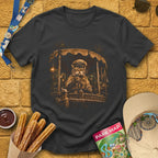 Cat Skipper [Cinematic] T-Shirt for Theme Park Fans (Dark Heather Grey)