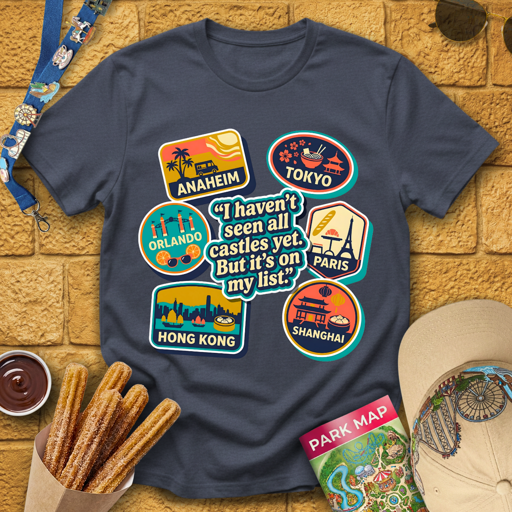 Castles On My List [Badges] T-Shirt
