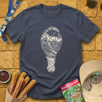 Turkey Leg Park [Monochrome] T-Shirt for Theme Park Fans (Heather Navy)