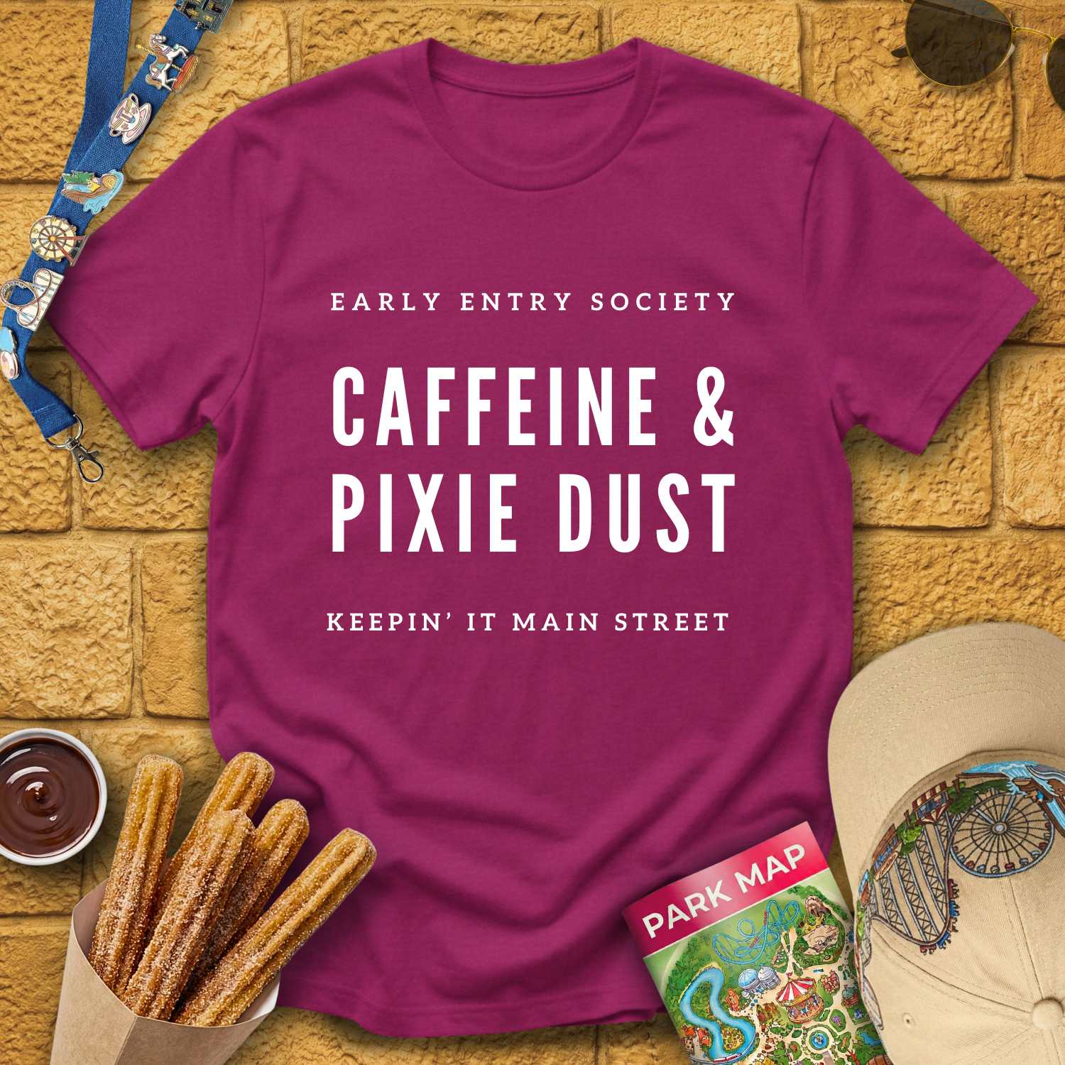 Caffeine & Pixie Dust [Sleek] T-Shirt