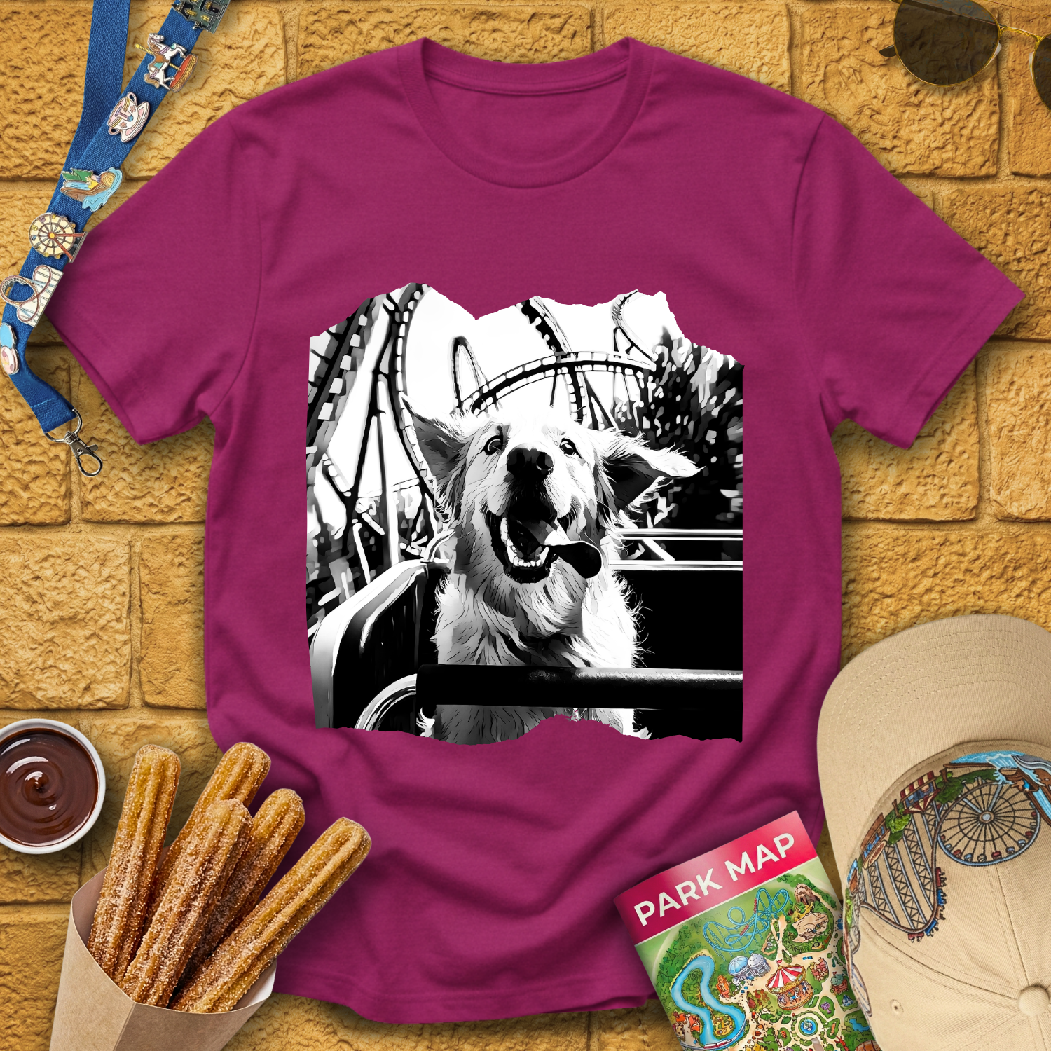 Golden Retriever Dog Coaster T-Shirt