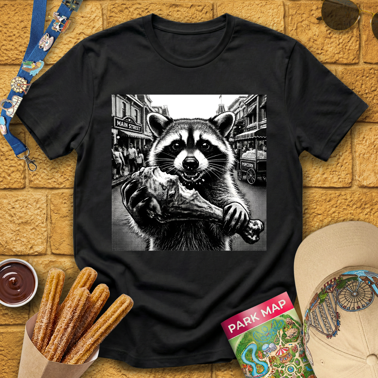 Raccoon Turkey Leg T-Shirt