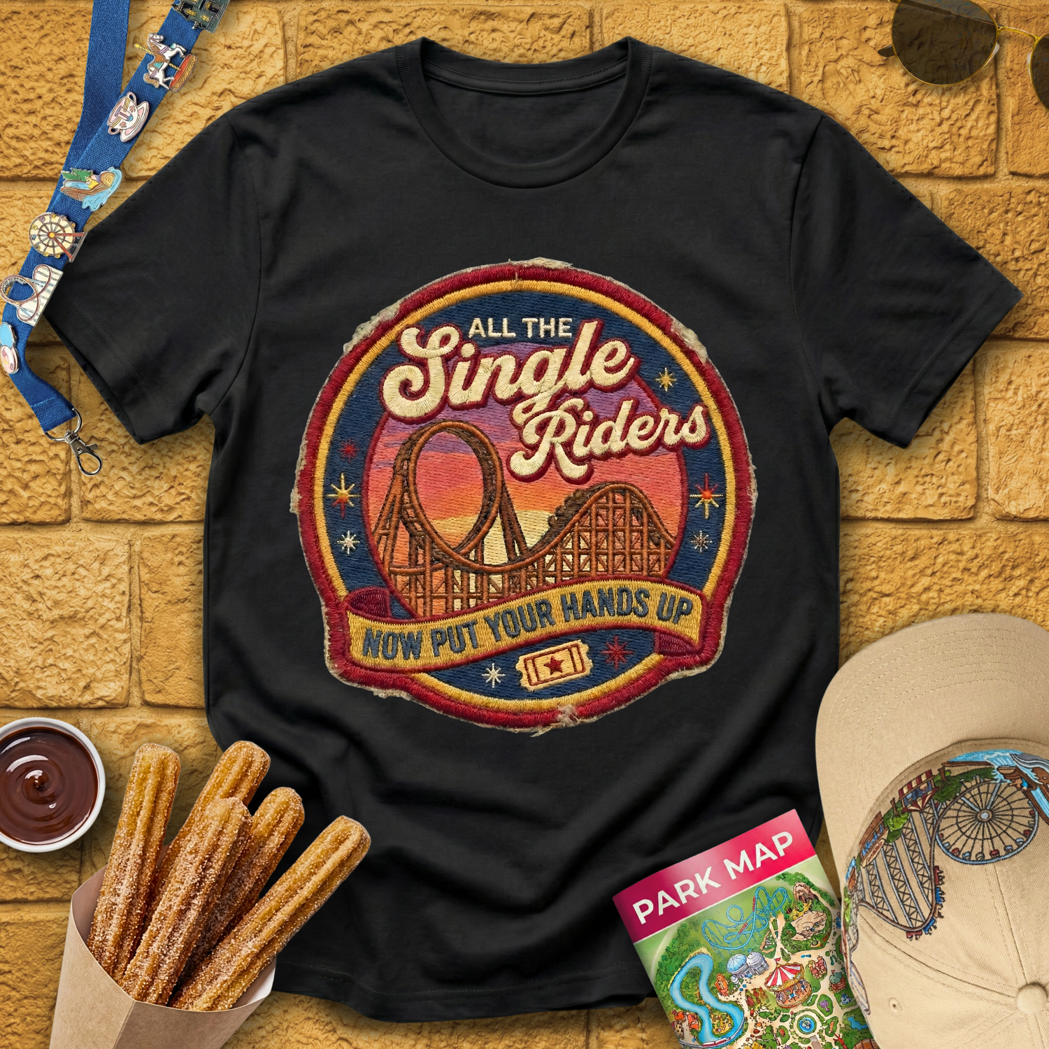 All The Single Riders [Patch] T-Shirt