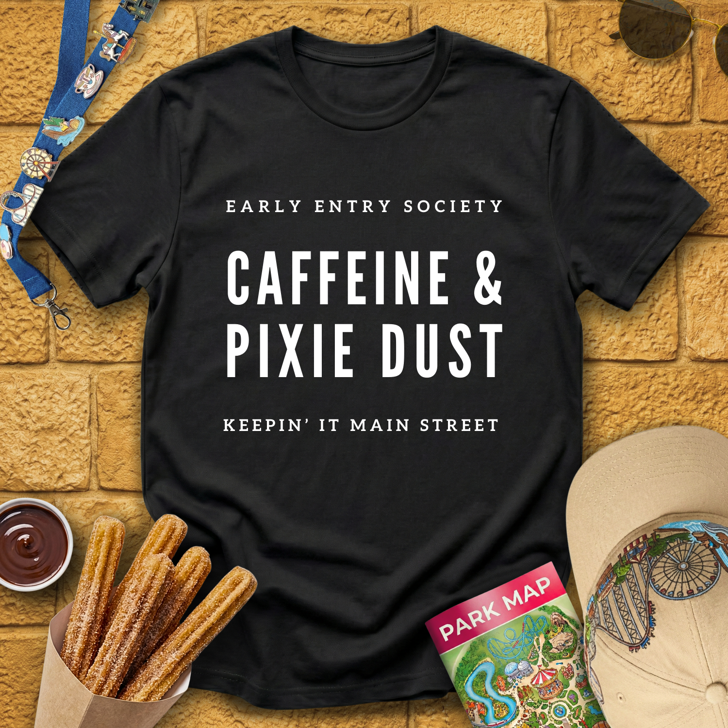 Caffeine & Pixie Dust [Sleek] T-Shirt