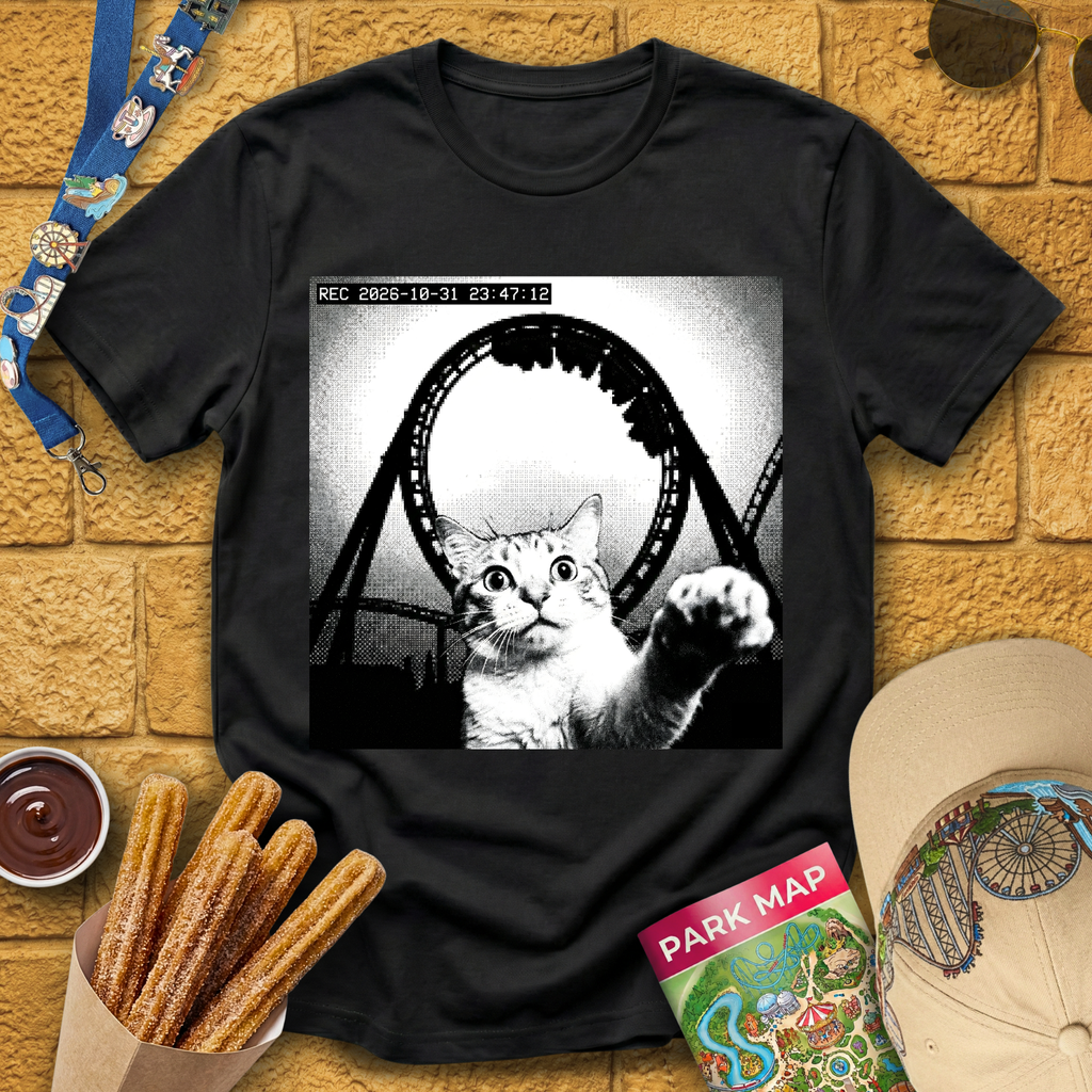 Cat Coaster CCTV T-Shirt