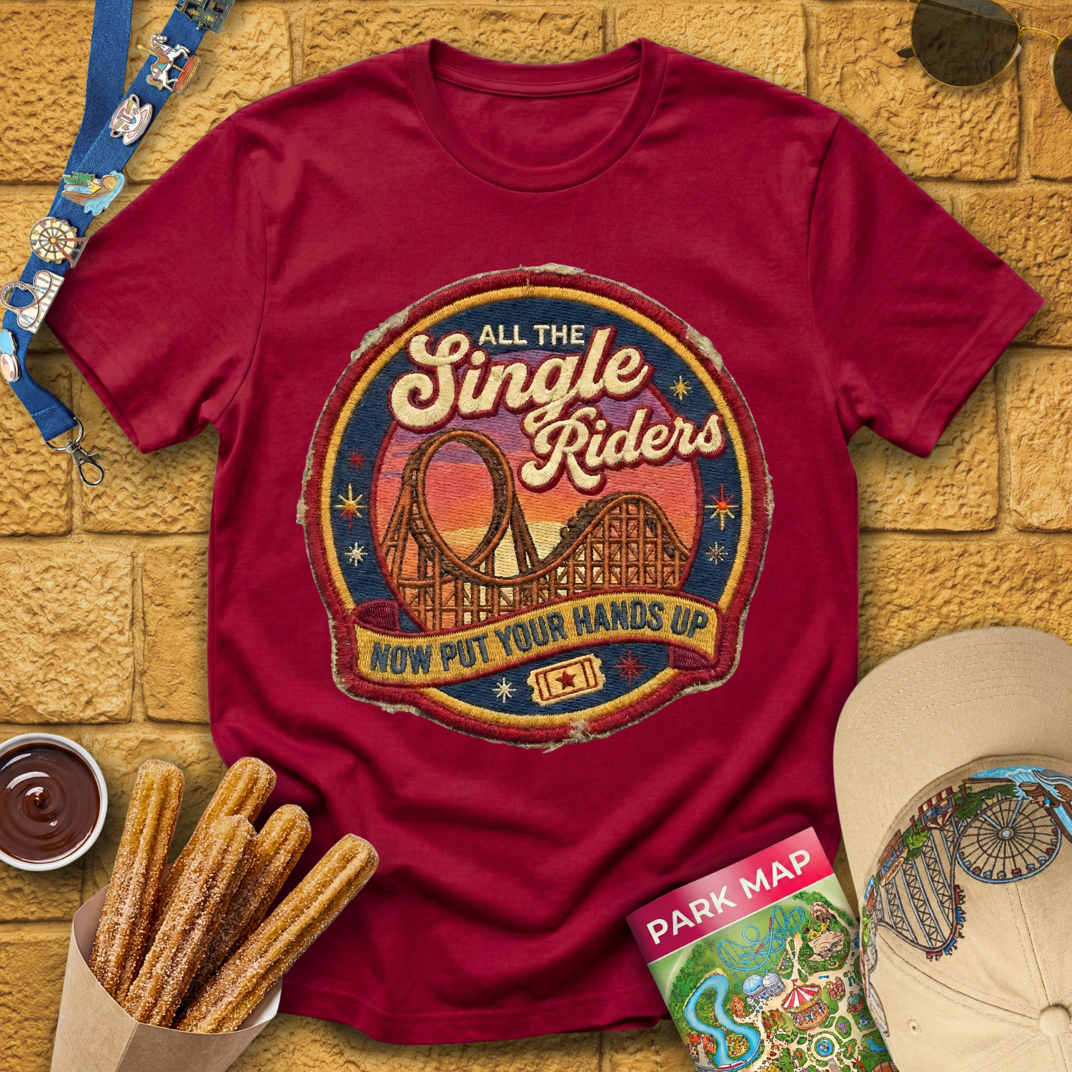 All The Single Riders [Patch] T-Shirt