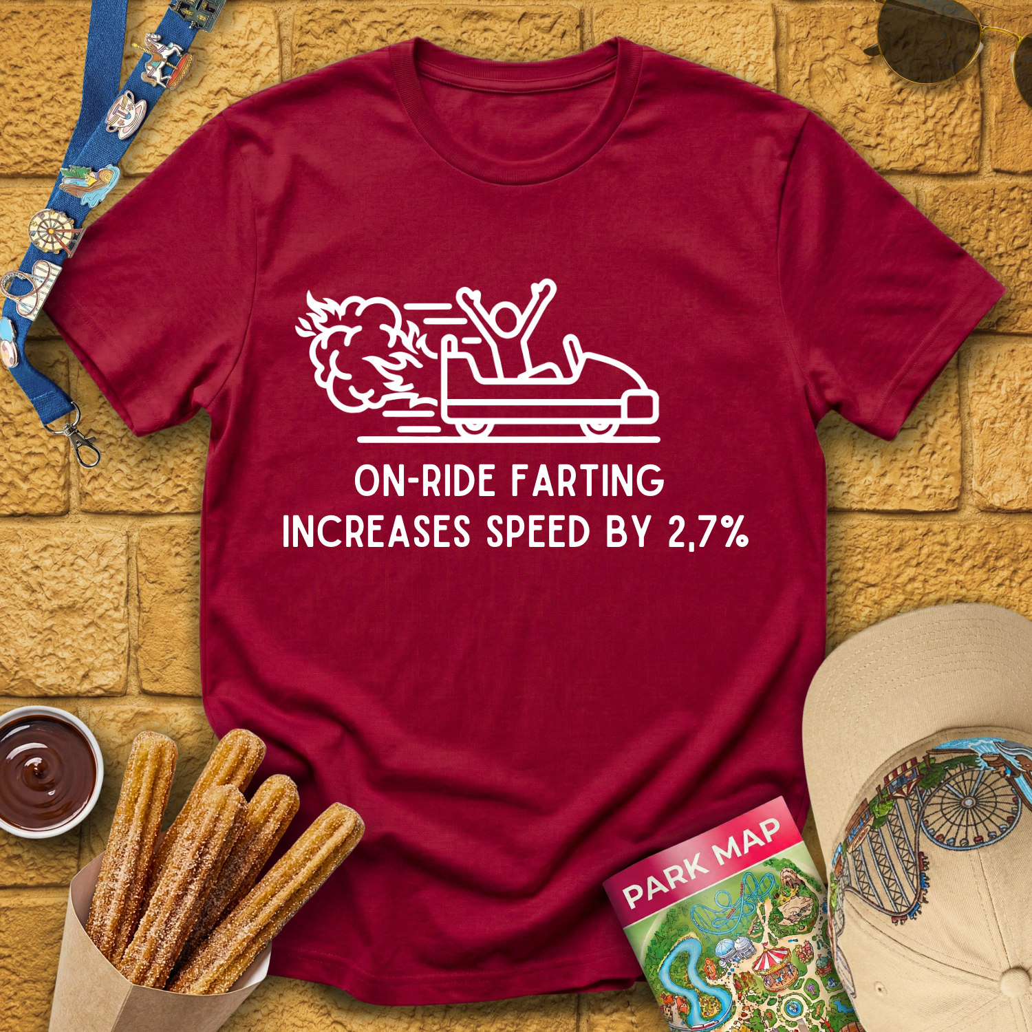Farting Increases Speed [Sleek] T-Shirt