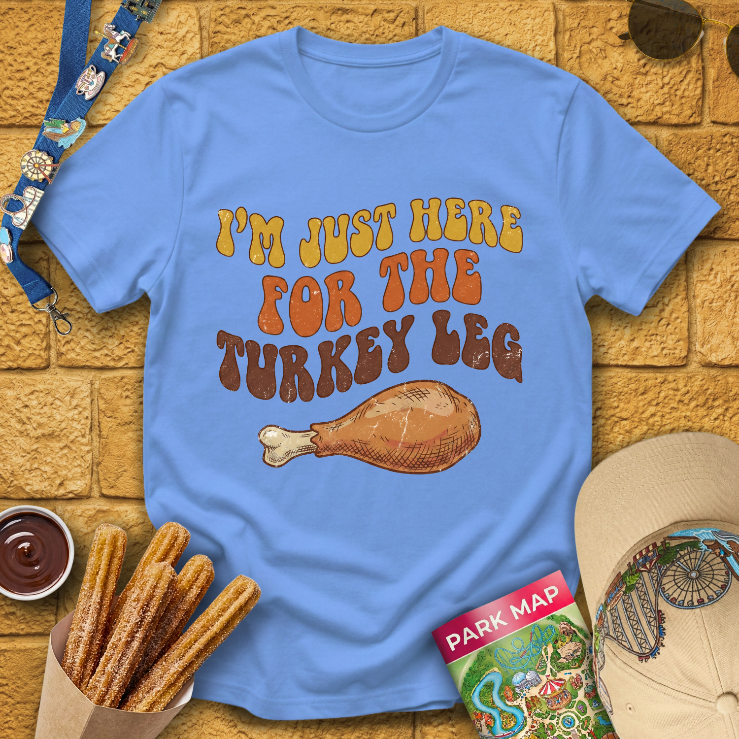 Here For Turkey Leg [70s] T-Shirt