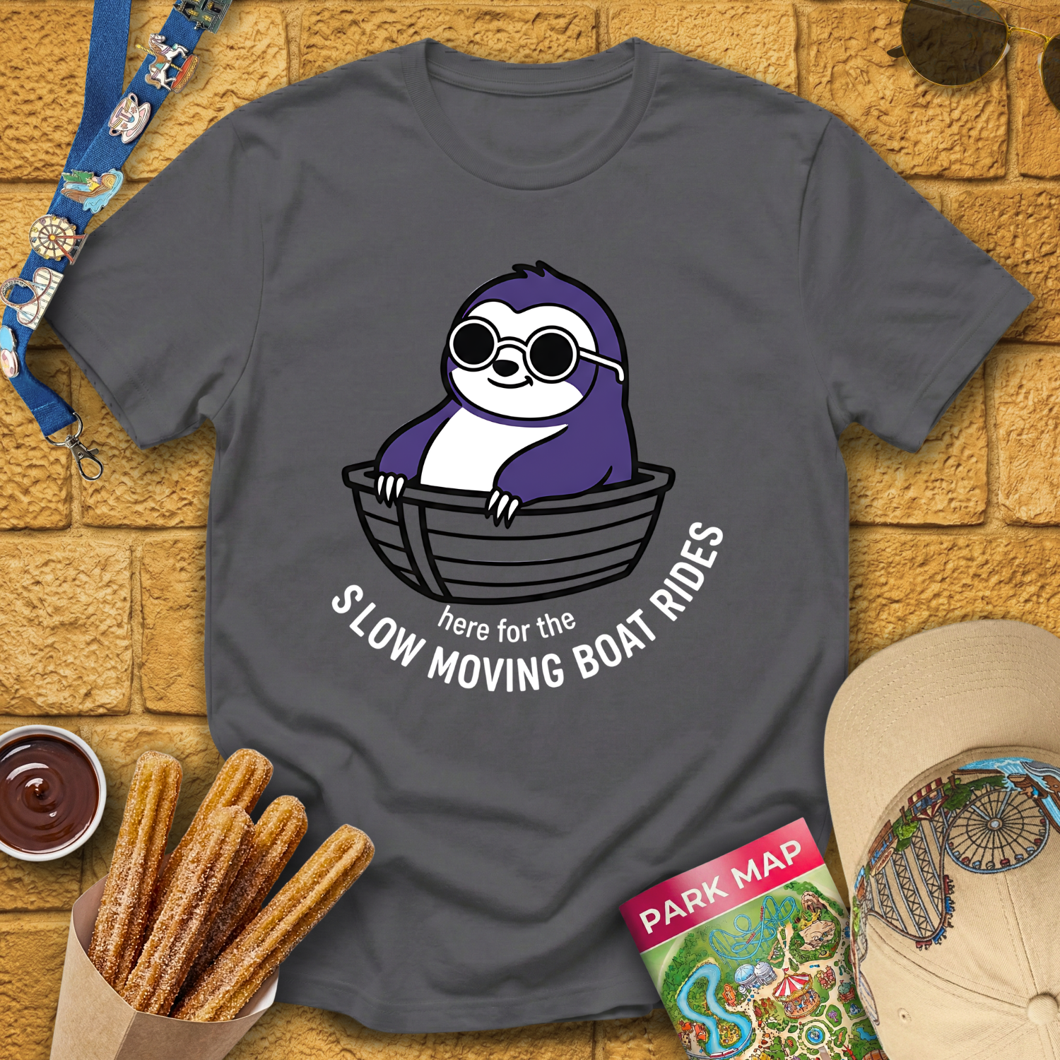 Slow Moving Boat Rides [Sloth] T-Shirt